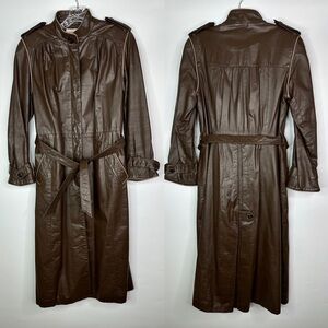 Vintage A&F Originals Brown Trench Jacket Size 8